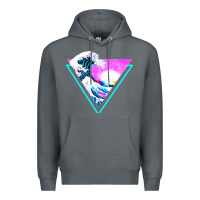 Rock vaporwave aesthetic Premium Hoodie - linhVisuals