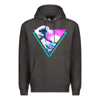 Smoke vaporwave aesthetic Premium Hoodie - linhVisuals