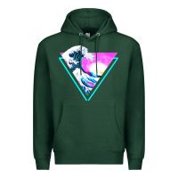 Sports Green vaporwave aesthetic Premium Hoodie - linhVisuals