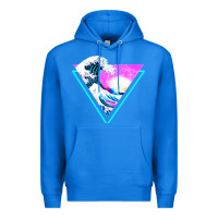 True Royal vaporwave aesthetic Premium Hoodie - linhVisuals