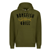 Army Green bonefish grill Premium Hoodie - linhVisuals