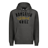 Charcoal Heather bonefish grill Premium Hoodie - linhVisuals