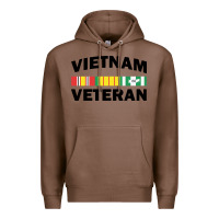 Chestnut vietnam veteran flag Premium Hoodie - linhVisuals