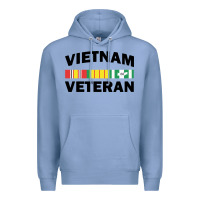 Colony Blue vietnam veteran flag Premium Hoodie - linhVisuals