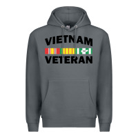 Rock vietnam veteran flag Premium Hoodie - linhVisuals