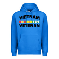 True Royal vietnam veteran flag Premium Hoodie - linhVisuals