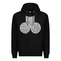 Black dick head ball sack Premium Hoodie - linhVisuals