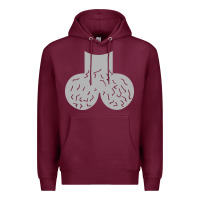 Burgundy dick head ball sack Premium Hoodie - linhVisuals