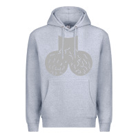 Heather Grey dick head ball sack Premium Hoodie - linhVisuals