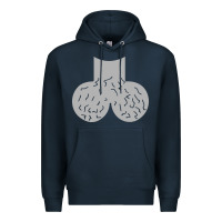 Navy dick head ball sack Premium Hoodie - linhVisuals