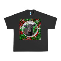 Pigment Black christmas black angus cow Urban Heavy Tee - LillyAllenDesigns