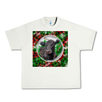 Pistachio christmas black angus cow Urban Heavy Tee - LillyAllenDesigns