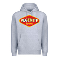 Heather Grey vegemite Premium Hoodie - linhVisuals