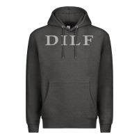 Charcoal Heather dilf Premium Hoodie - linhVisuals