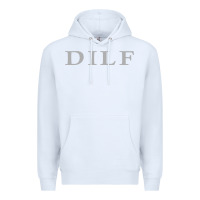 White dilf Premium Hoodie - linhVisuals