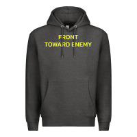 Charcoal Heather FRONT TOWARD ENEMY Premium Hoodie - linhVisuals