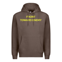 Coffee FRONT TOWARD ENEMY Premium Hoodie - linhVisuals