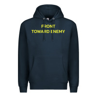 Navy FRONT TOWARD ENEMY Premium Hoodie - linhVisuals