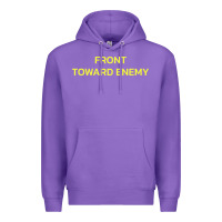 Purple FRONT TOWARD ENEMY Premium Hoodie - linhVisuals