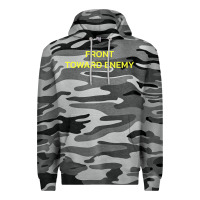 Slate Camo FRONT TOWARD ENEMY Premium Hoodie - linhVisuals