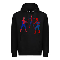Black spidey meme Premium Hoodie - linhVisuals