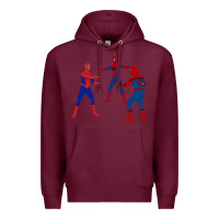 Burgundy spidey meme Premium Hoodie - linhVisuals