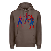 Coffee spidey meme Premium Hoodie - linhVisuals