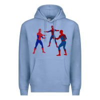 Colony Blue spidey meme Premium Hoodie - linhVisuals
