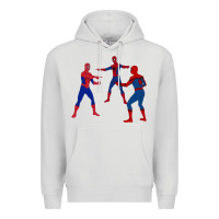 Dove Grey spidey meme Premium Hoodie - linhVisuals