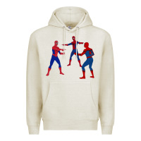 Oatmeal Heather spidey meme Premium Hoodie - linhVisuals
