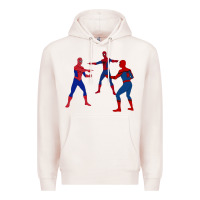 Pale Pink spidey meme Premium Hoodie - linhVisuals