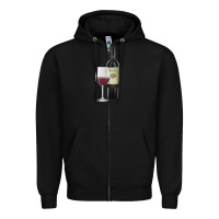 Black California Wine Zipper Hoodie - RanaPortraitStore