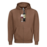 Chestnut California Wine Zipper Hoodie - RanaPortraitStore