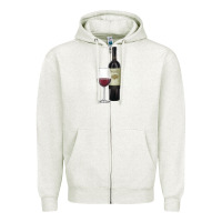 Oatmeal Heather California Wine Zipper Hoodie - RanaPortraitStore