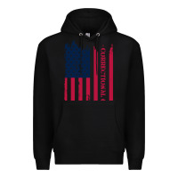 Black correctional officer shirts   correctional prison officer thin silver Premium Hoodie - linhVisuals