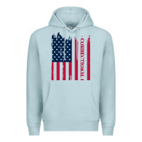 Blue Mist correctional officer shirts   correctional prison officer thin silver Premium Hoodie - linhVisuals