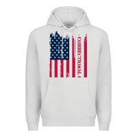 Dove Grey correctional officer shirts   correctional prison officer thin silver Premium Hoodie - linhVisuals