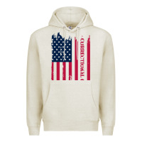 Oatmeal Heather correctional officer shirts   correctional prison officer thin silver Premium Hoodie - linhVisuals