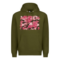 Pink Camouflage Background Premium Hoodie | Teevron