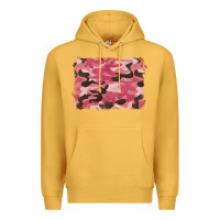 Mustard pink camouflage background Premium Hoodie - BarkalooDesign
