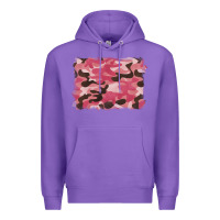 Purple pink camouflage background Premium Hoodie - BarkalooDesign