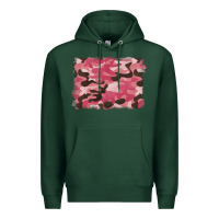 Sports Green pink camouflage background Premium Hoodie - BarkalooDesign