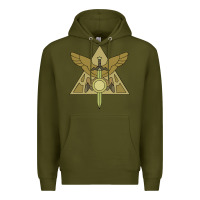 Army Green hexside covens Premium Hoodie - linhVisuals
