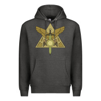 Charcoal Heather hexside covens Premium Hoodie - linhVisuals