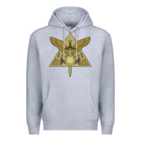 Heather Grey hexside covens Premium Hoodie - linhVisuals