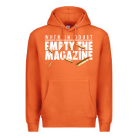 Carrot when in doubt empty the magazine Premium Hoodie - linhVisuals