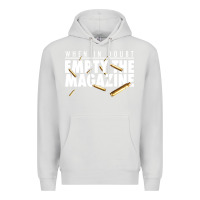 Dove Grey when in doubt empty the magazine Premium Hoodie - linhVisuals