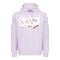 Lilac when in doubt empty the magazine Premium Hoodie - linhVisuals