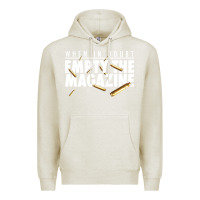 Oatmeal Heather when in doubt empty the magazine Premium Hoodie - linhVisuals