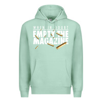 Seafoam when in doubt empty the magazine Premium Hoodie - linhVisuals